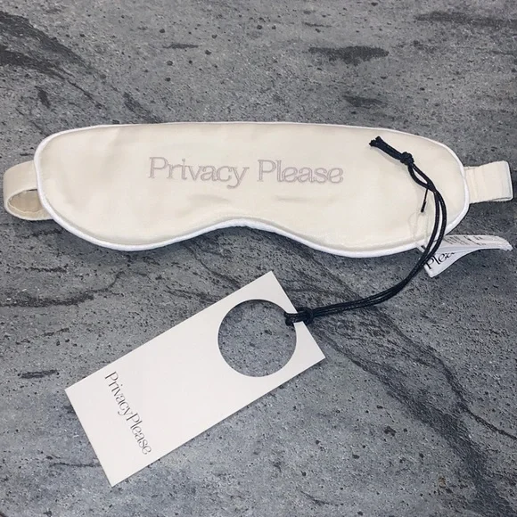 NWT PRIVACY PLEASE ESTELLE EYE MASK IN IVORY - Picture 3 of 3